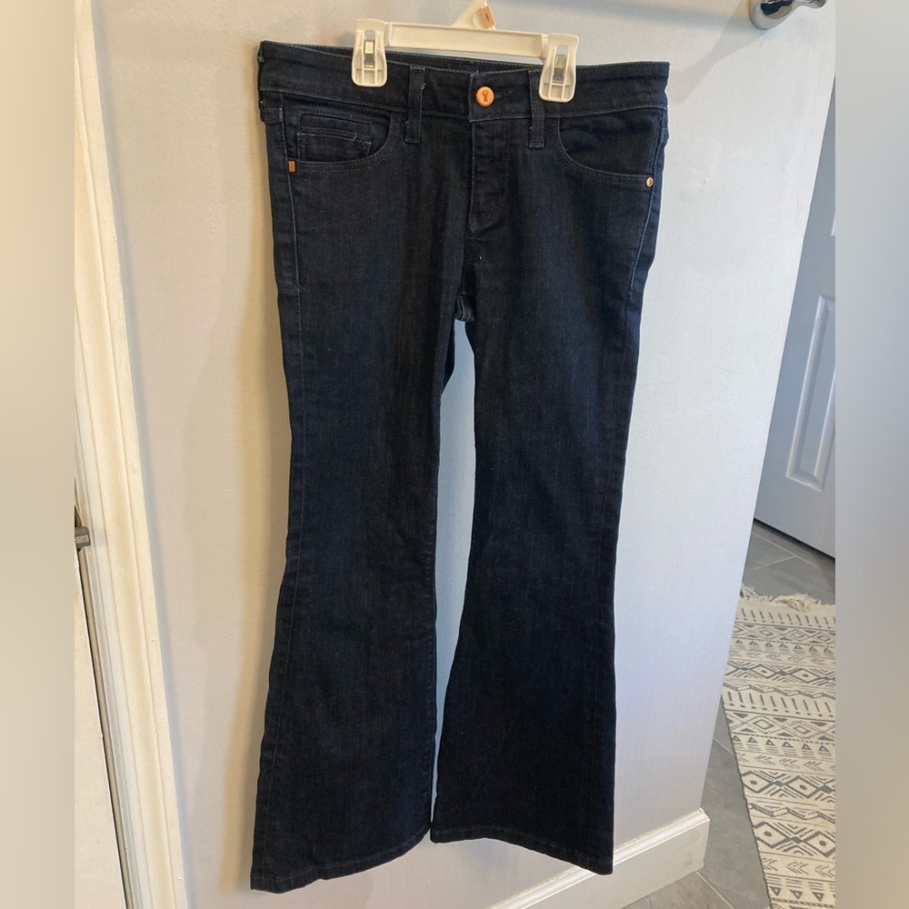 Pilcro and the Letterpress Black Flare Jeans